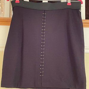 NWT Vivienne Tam Safety-pin Black Skirt